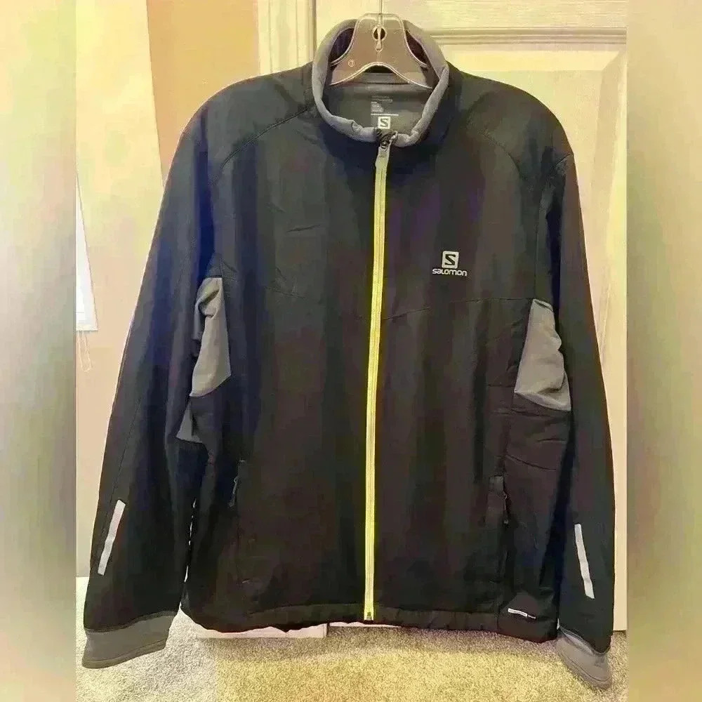 Mens Salomon Outdoor Trail Running Jacket Size Large